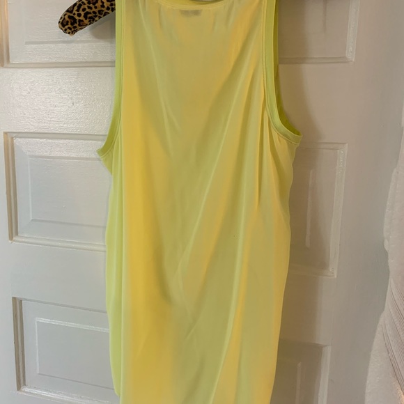 Equipment Mel neon yellow washed silk tank - Picture 4 of 8